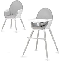 Los mejores  - Kinderkraft Trona Bebé 2 en 1 FINI- Silla Infantil- Ajustable- Segura- Blanco Gris